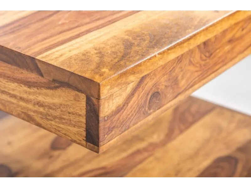 Table basse en bois massif de 45cm coloris naturel