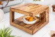 Table basse en bois massif de 60cm coloris naturel