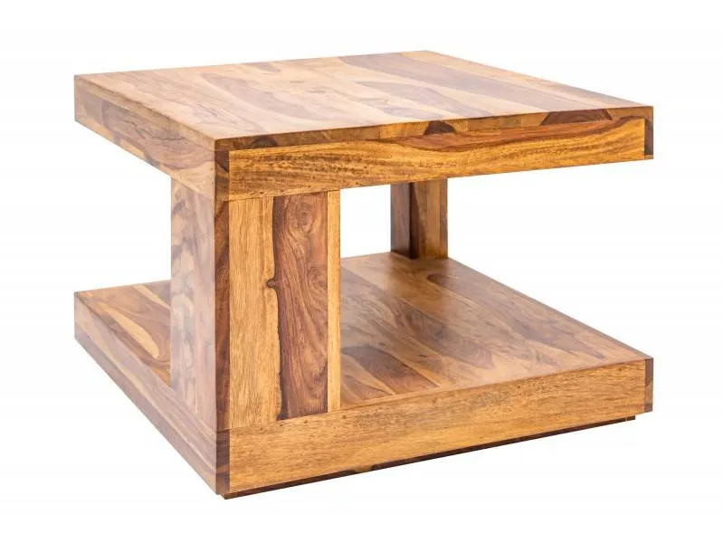 Table basse en bois massif de 60cm coloris naturel