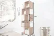 étagère design de 150 cm coloris naturel en bois massif