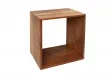 Cube de rangement 43 cm étagère design en manguier massif
