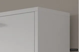 Meuble rangement chaussures, 4 compartiments, coloris blanc 2