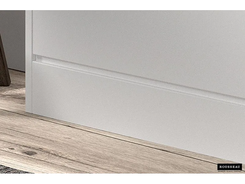 Meuble rangement chaussures, 4 compartiments, coloris blanc