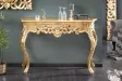 Meuble console 110 cm design classique coloris doré
