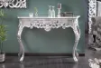 Meuble console 110 cm design classique coloris argent
