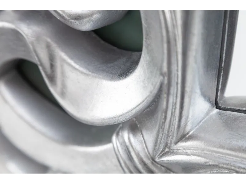 Miroir mural style baroque en polyrésine argenté 180cm