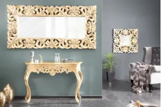 Miroir mural style baroque en polyrésine doré 180cm 2