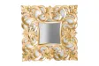 Miroir mural style baroque teinté doré 75cm